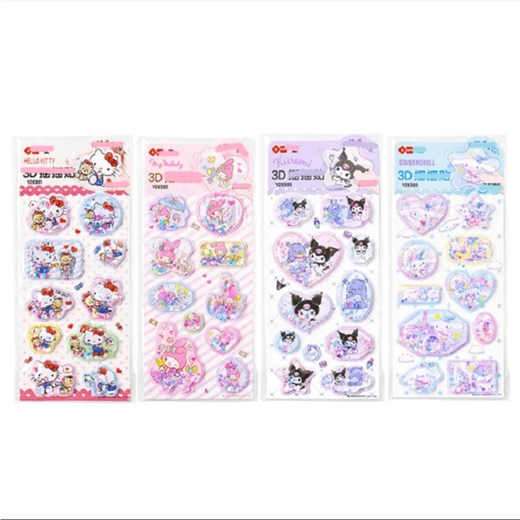 SANRIO HELLO KITTY PUFF STICKER PACKS - Picture 6 of 6